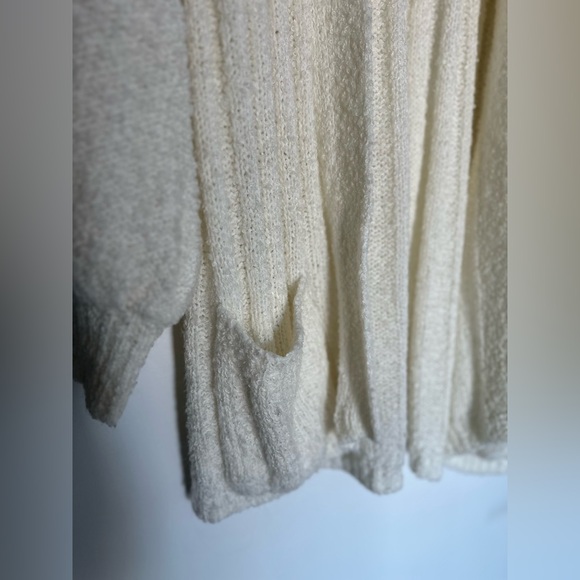 Vintage 70s 80s Lilly of California Hand Loomed Bouclé Knit Cardigan - Fits S-L - Picture 4 of 10